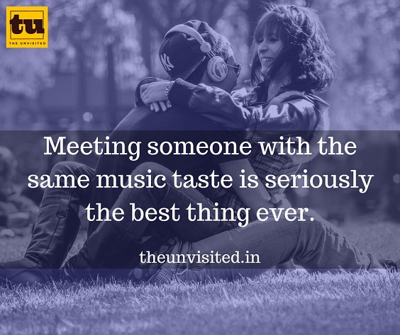 Meeting someone with the same music taste is seriously the best thing ever