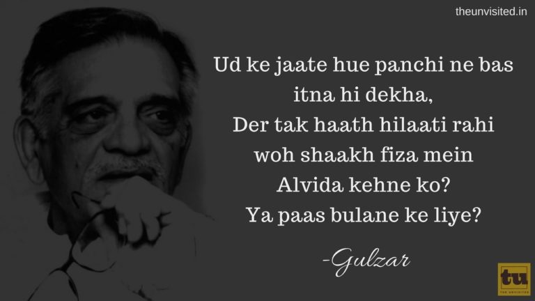 14 heartfelt excerpts from Gulzar's poetries that will show you love ...