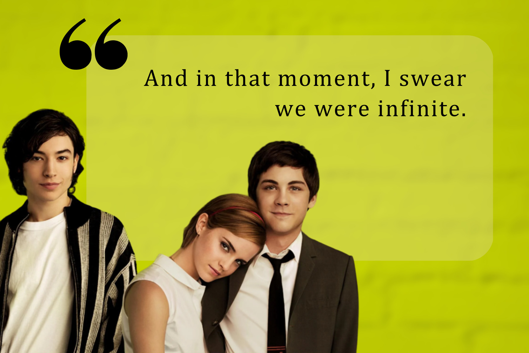 Perks Of Being a wallflower quotes Stephen Chbosky the unvisited