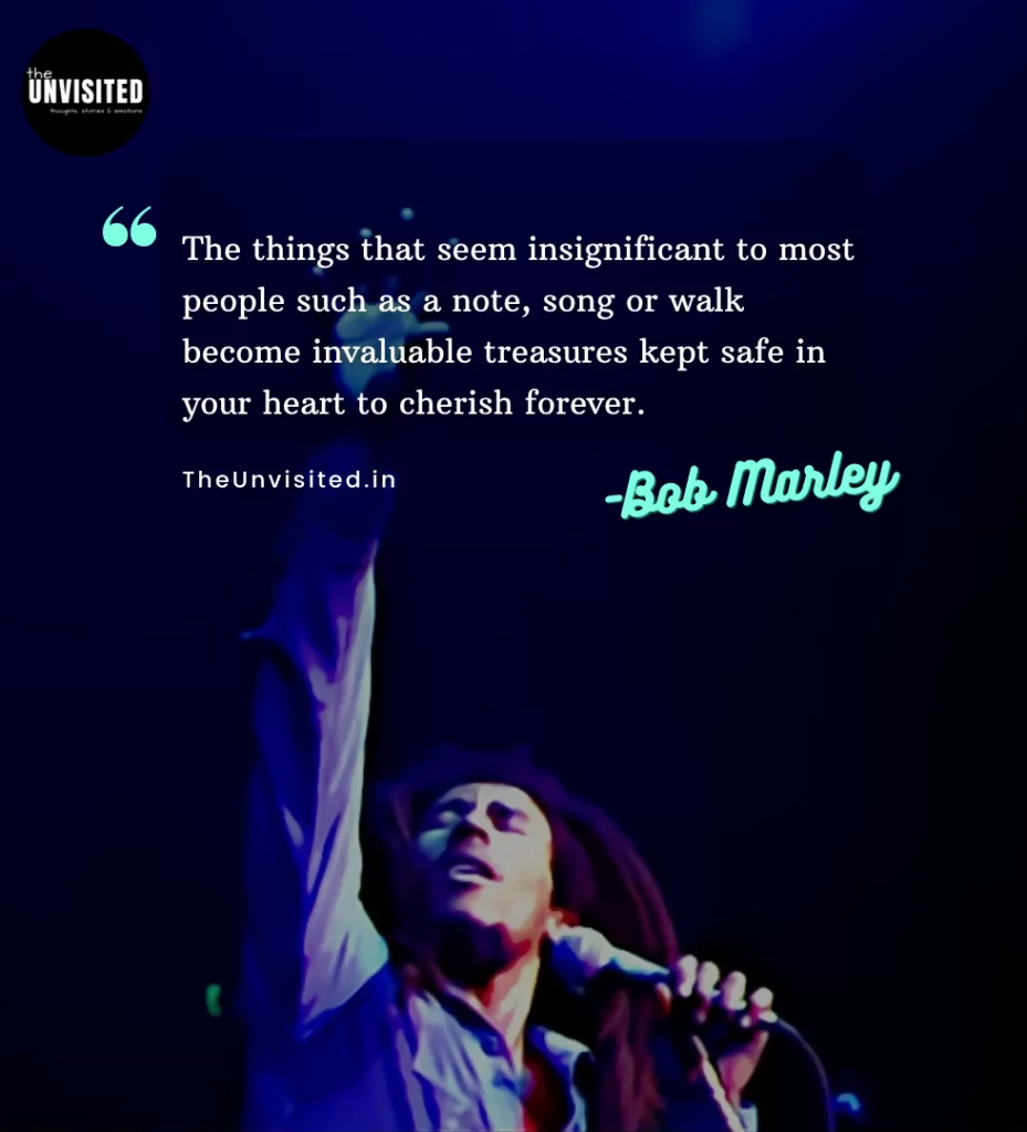 The things that seem insignificant to most people such as a note, song or walk become invaluable treasures kept safe in your heart to cherish forever.