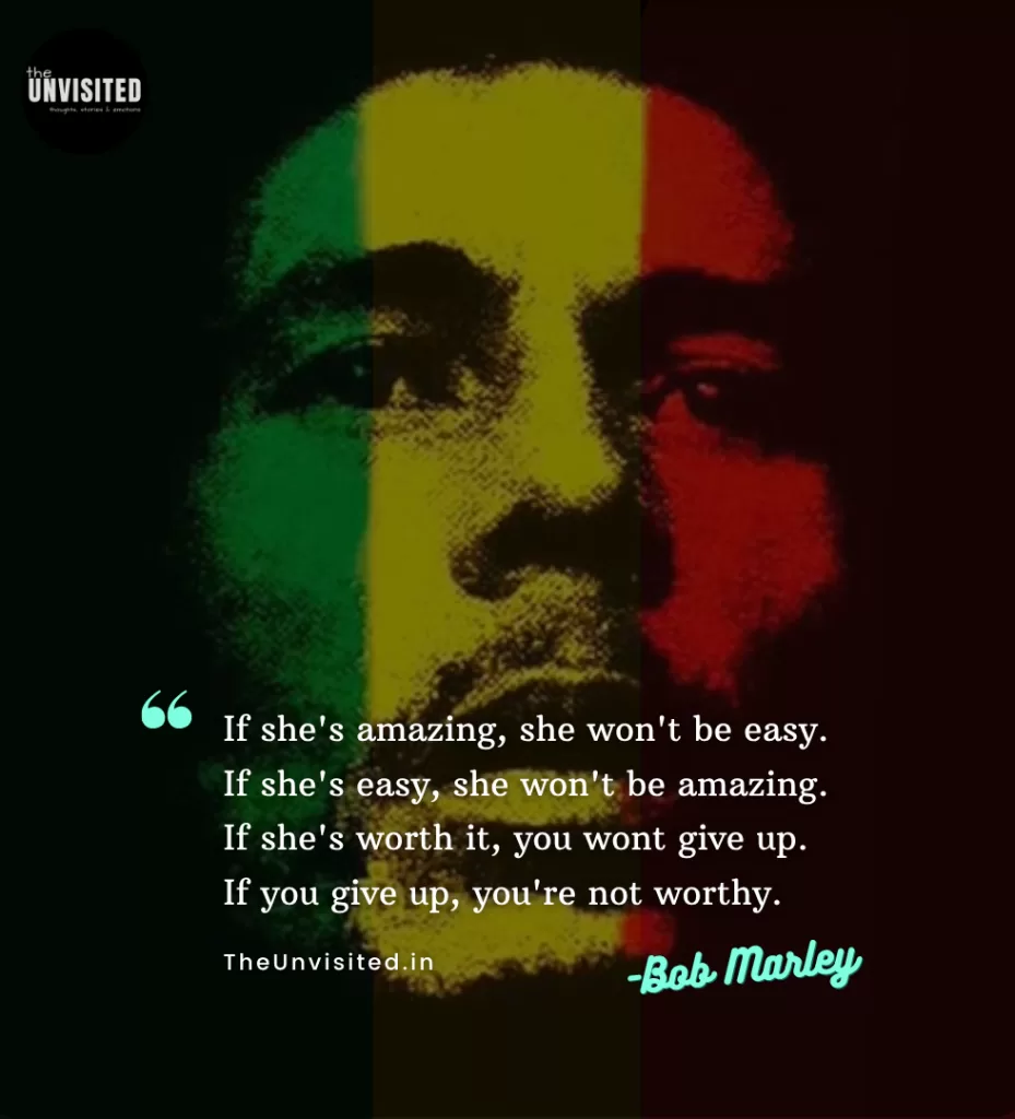 If she's amazing, she won't be easy. If she's easy, she won't be amazing. If she's worth it, you wont give up. If you give up, you're not worthy.