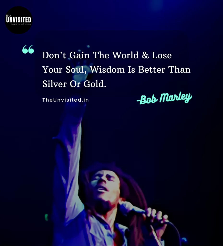 Don't Gain The World & Lose Your Soul, Wisdom Is Better Than Silver Or Gold.